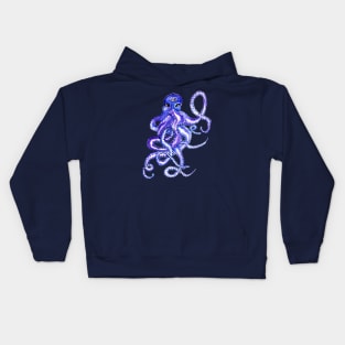 Purple octopus Kids Hoodie